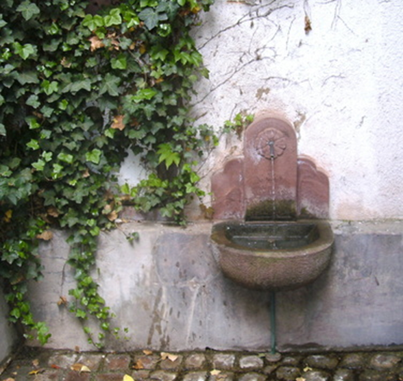 Wandbrunnen in der Büttenstraße in Baden-Baden