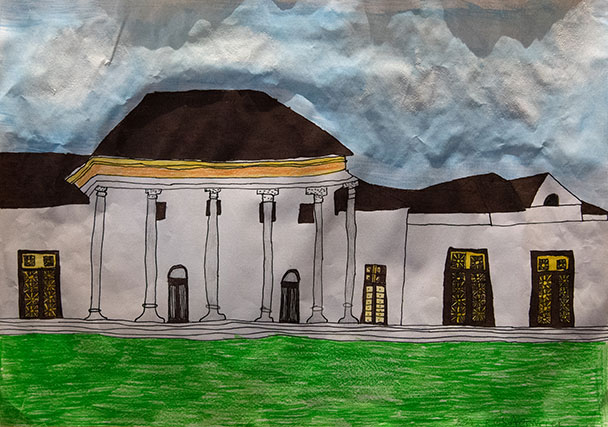 Weltkulturerbe Baden-Baden – Kinderzeichnung