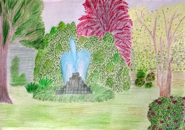 Weltkulturerbe Baden-Baden – Kinderzeichnung